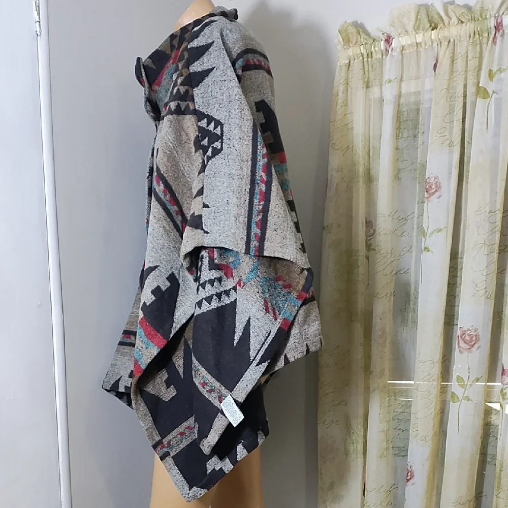 Thread & Supply Multicolor Patterned‎ Cape Size S